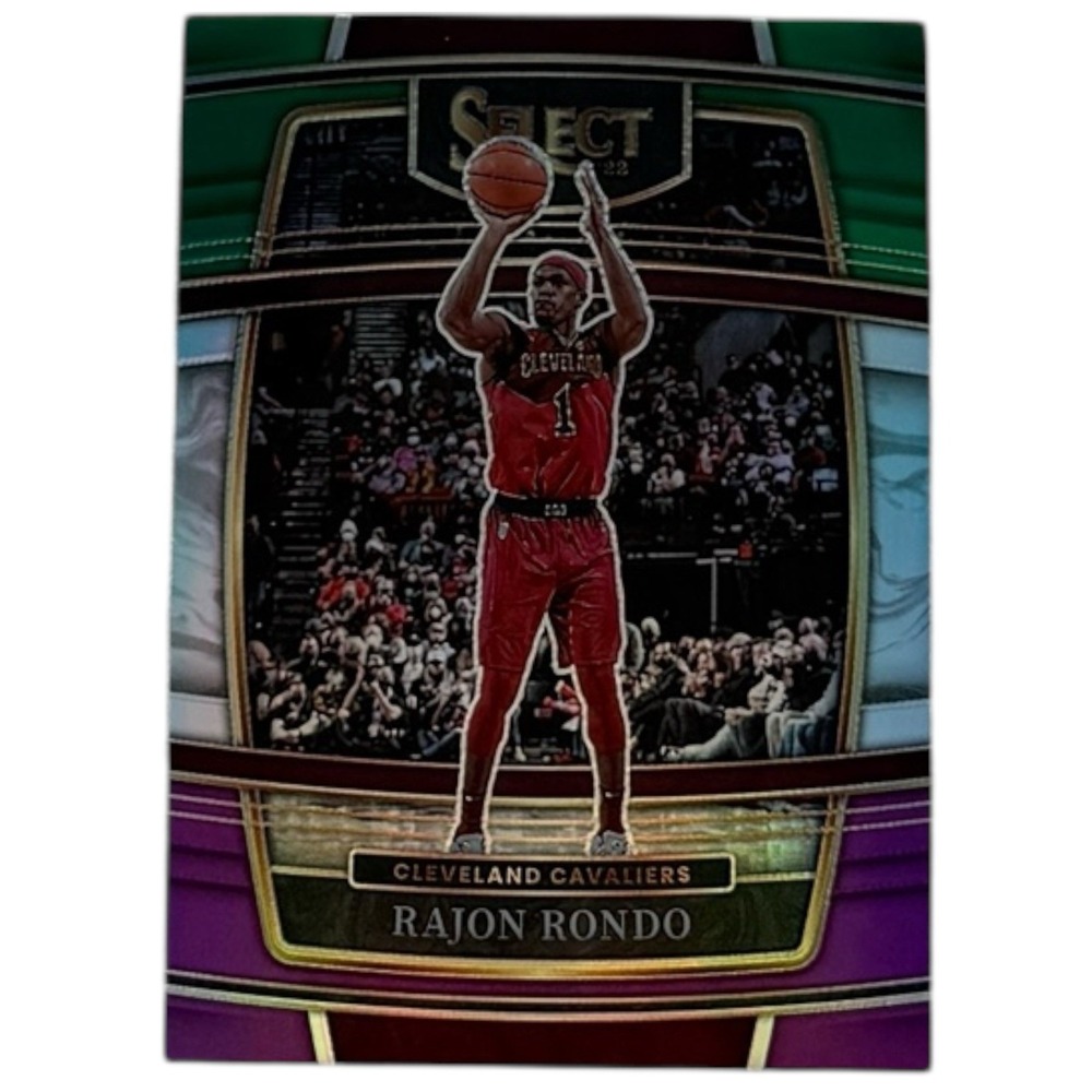 2021-22‎ Select Rajon Rondo Concourse Green-White-Purple Prizm #34 Cavaliers